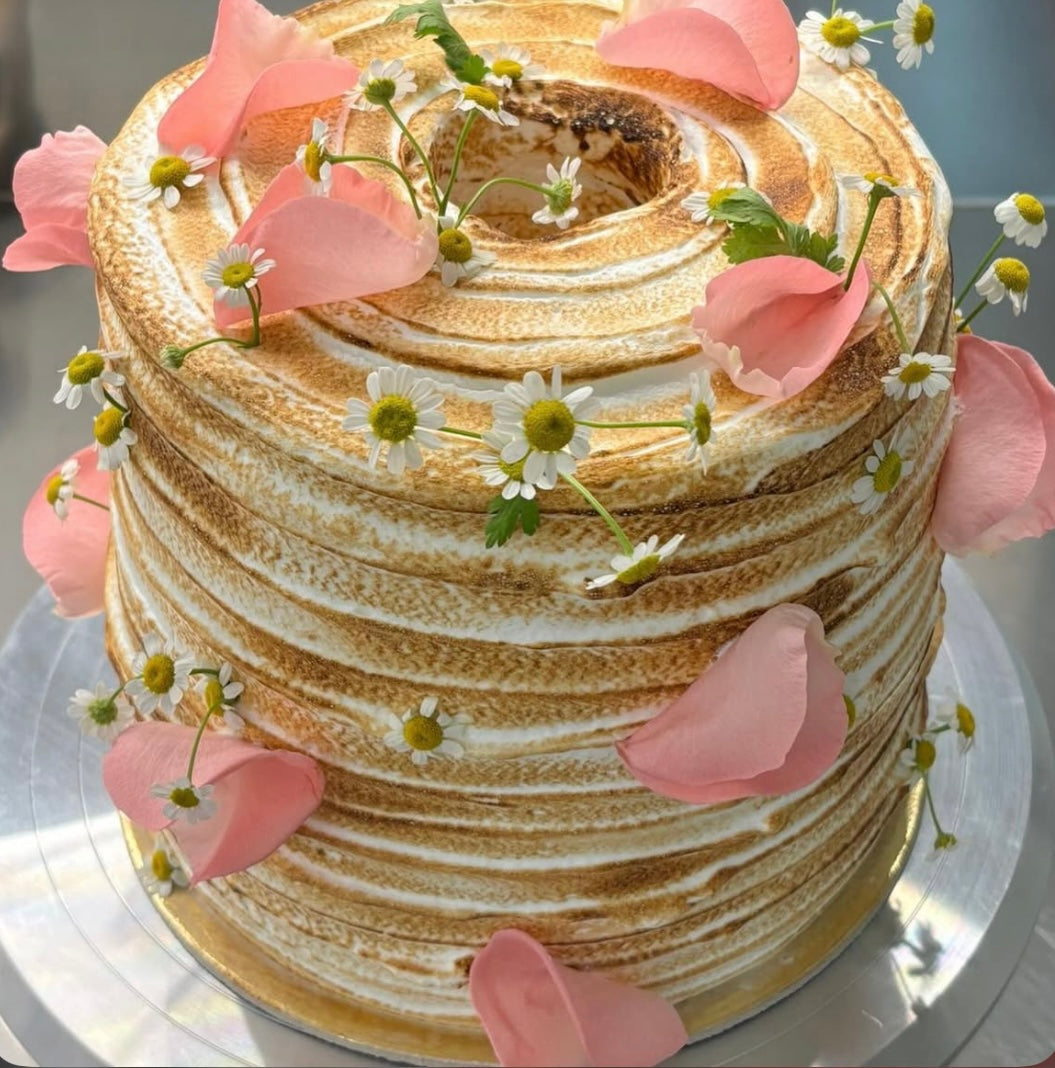 Torta meringata alla vaniglia