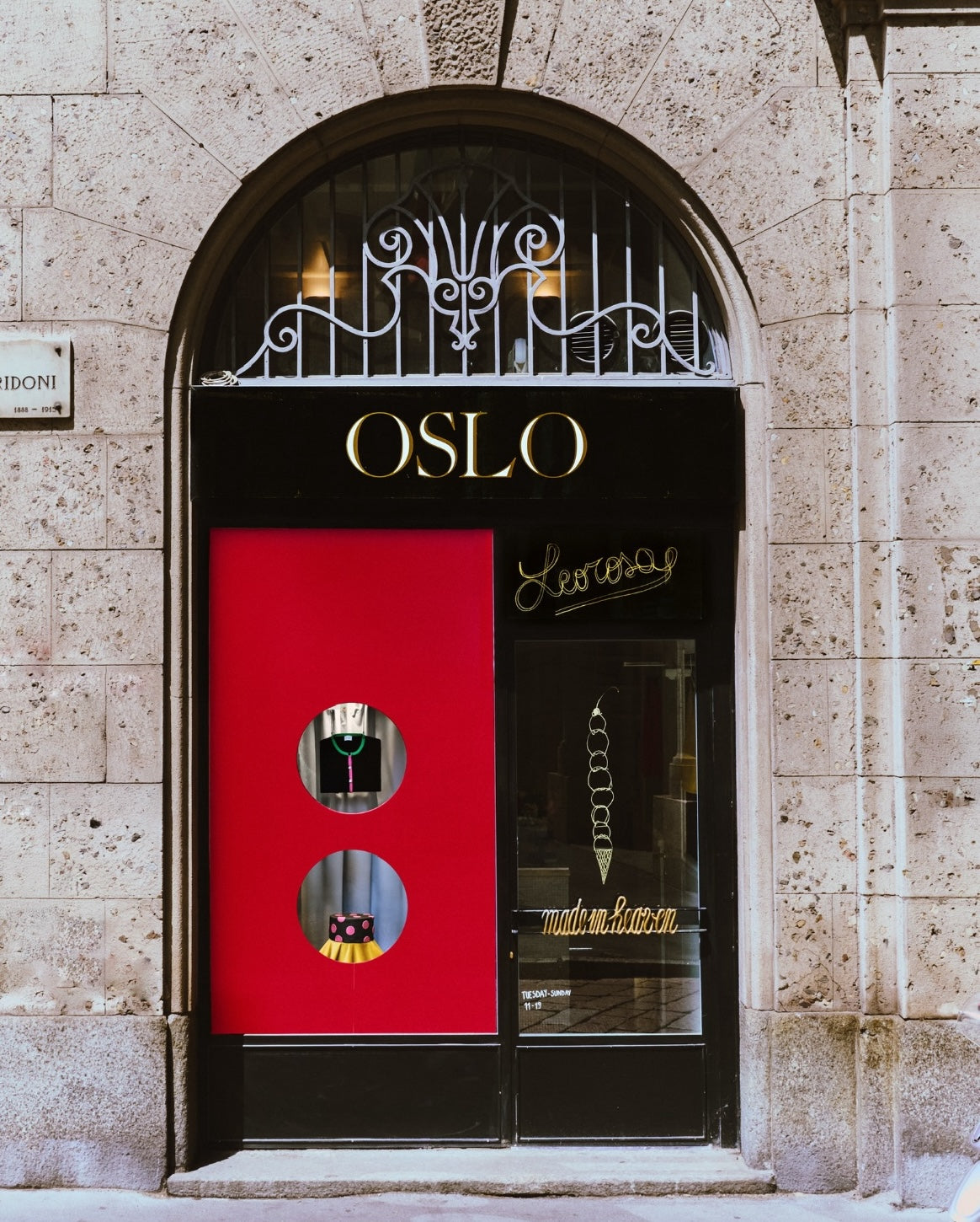 OSLO Milan store transformed for a brand's Fashion Week shop takeover