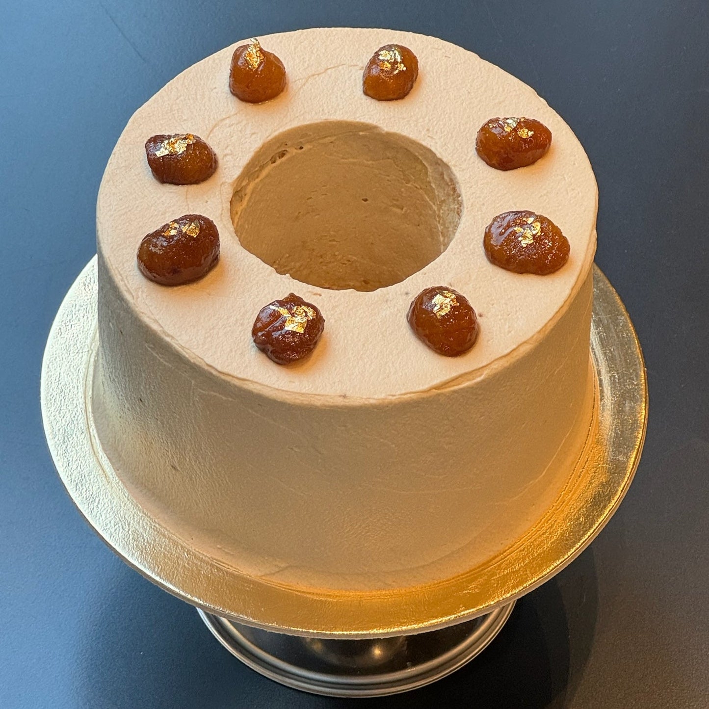 SEASONAL FROSTED ANGEL CAKE - MARRONS GLACES